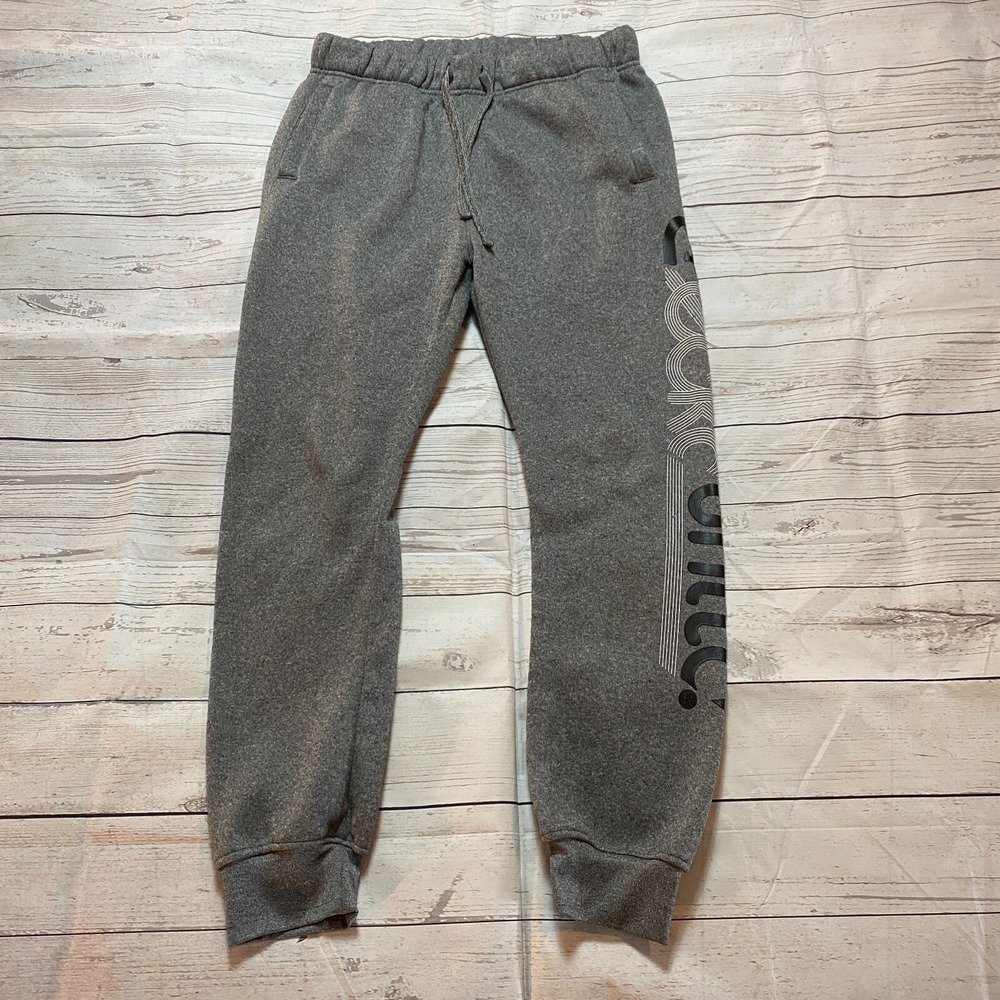 Ecko Unltd Jogger Sweatpants Gray Fleece Logo Elastic Waist Pockets Men's Medium